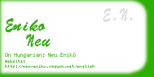 eniko neu business card
